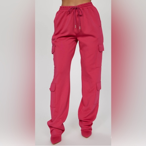 Fashion Nova Pink Roxy Pants With Attached Boots-Shoe Size 9 NIB💗 - Picture 4 of 8